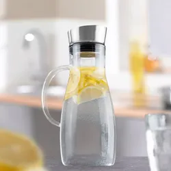 Gravidus Wasserkaraffe mit Henkel 1,2 l mit Ausgießer, spülmaschinengeeignet