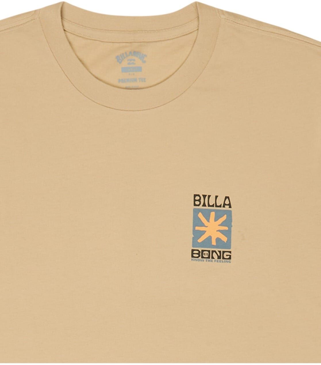 T-Shirt BILLABONG "Good Times", Herren, Gr. XS, beige (caslte rock), Obermaterial: 100% Baumwolle., Shirts T-Shirt caslte rock XS
