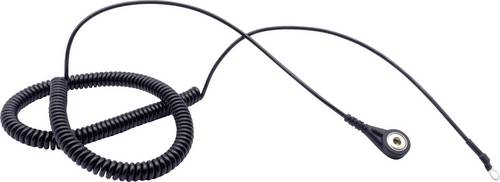Quadrios ESD-Erdungskabel 3.60m Druckknopf 4 mm, Ringkabelschuhanschluss