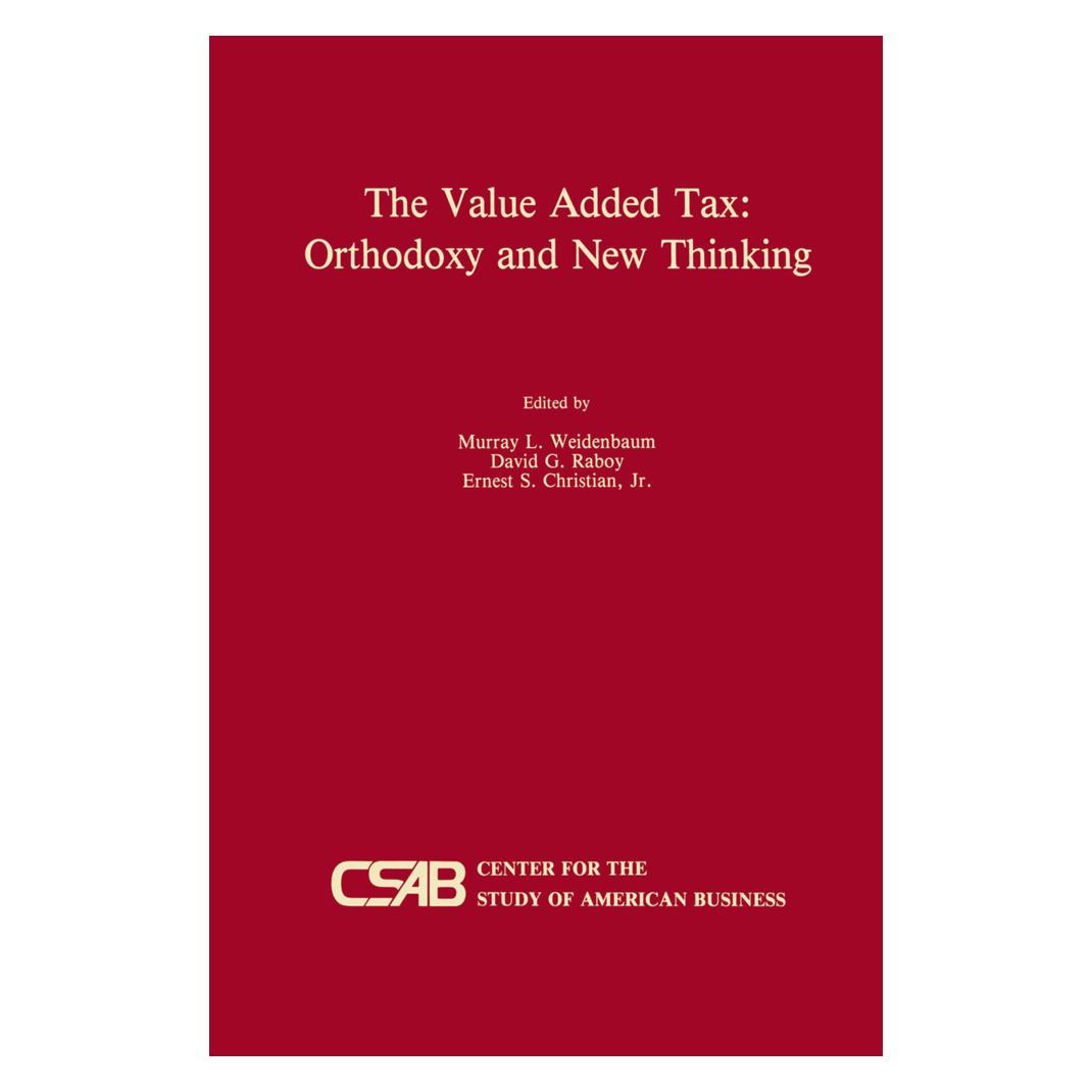 Springer The Value-Added Tax: Orthodoxy and New Thinking (Englisch, Softcover, Cliff Massa, David, David G. Raboy, Ernest, Ernest S. Christian, G Raboy, Murray L. Weidenbaum, S Christian Jr) (55534433)