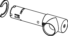 TECE TECEone Beschlag/Dämpfer 9820582 rechts, ab 2021