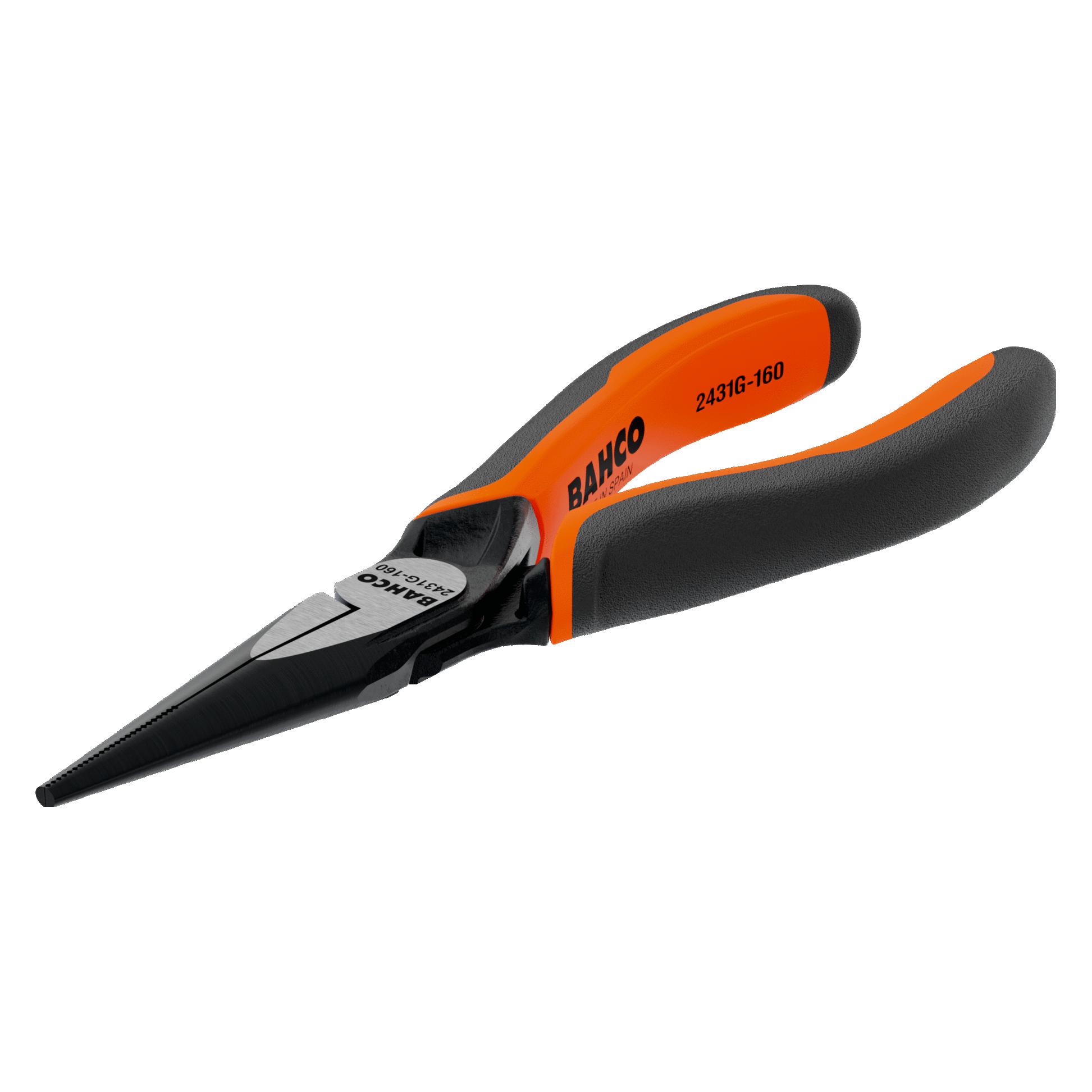 Irimo ERGO Flachrundzange ohne Schneidkante mit Öffnungsfeder, Zwei-Komponenten-Griffen, lange Backen, p (160 mm) (40277692)