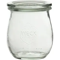 WECK Einkochglas mit Deckel, 6-tlg., klar, Tulpenform, Inhalt: 0,22 Liter