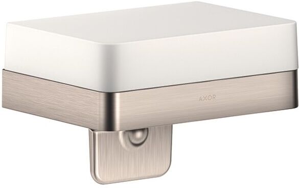 Hansgrohe Axor Lotionspender 42819800 mit Ablage, Glas, Edelstahl-Optik