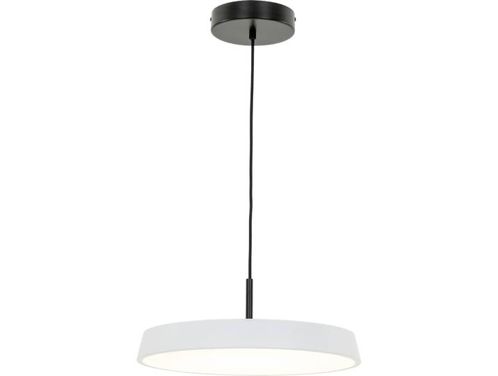 Pendellampe Ellis Aluminium Weiss/Schwarz D: 40 cm, 33W LED - LED - Lichtfarbe: Warmweiss - Pendellampe- LED Energiesparlampe