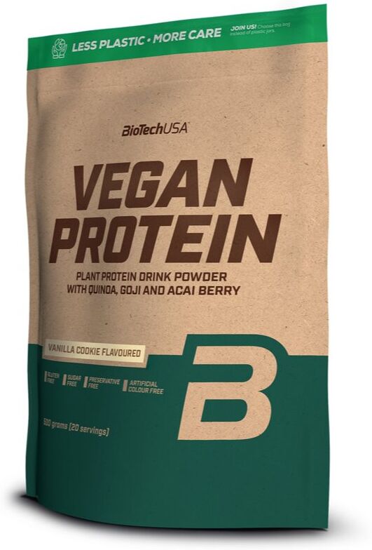 BioTechUSA Vegan Protein protéine végétalienne saveur Vanilla Cookie 500 g