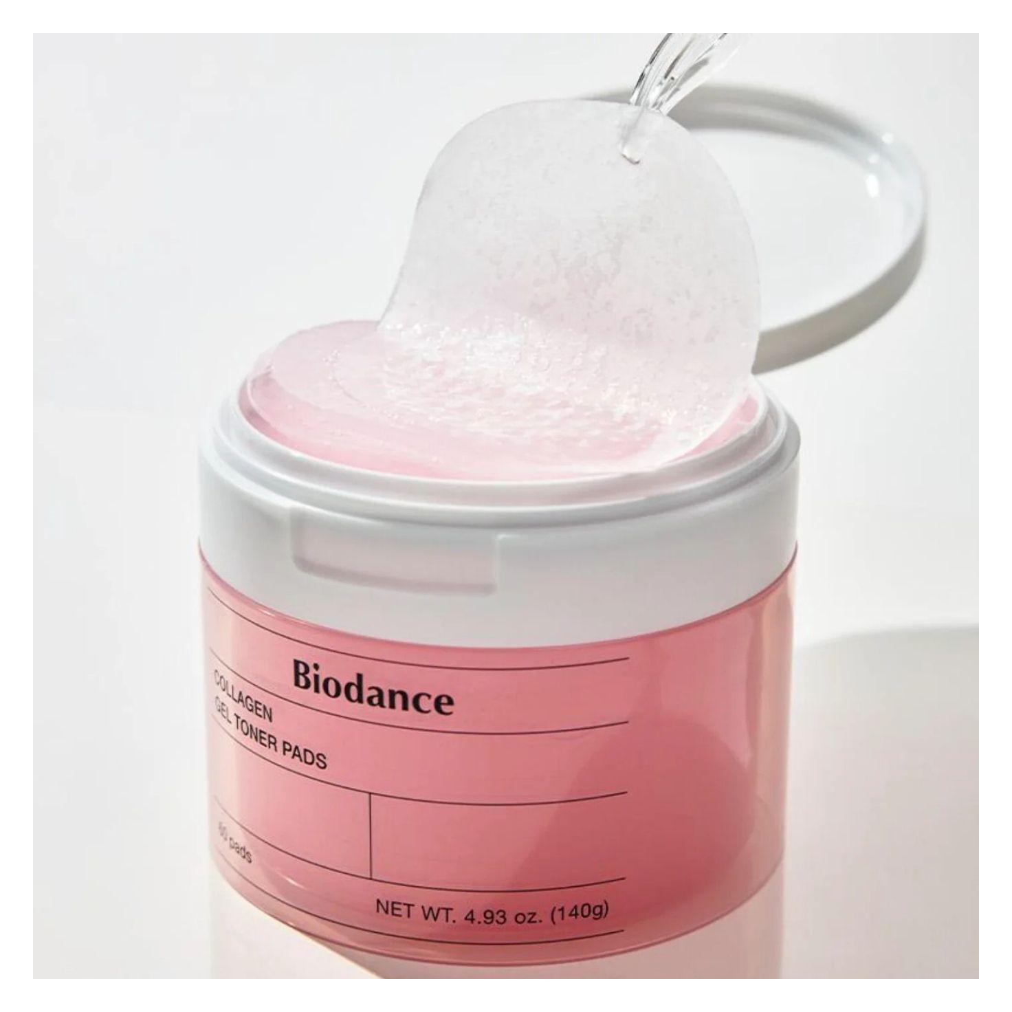 Biodance Collagen Gel Toner Pads 60 Pads (Reinigungstücher Gesicht, 140 g) (Biodance)
