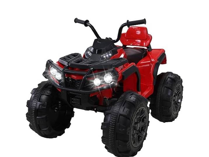 Actionbikes Motors Kinder Quad Elektro Bumper Quads bis 6 km/h (Rot)