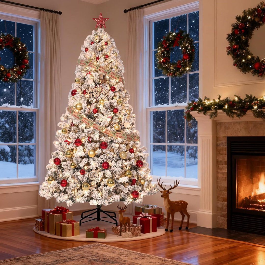 The Seasonal Aisle Lighted Artificial Christmas Tree 7.5' H
