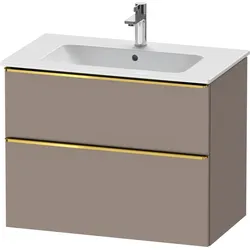 Duravit Waschtischunterschrank wandhängend „D-Neo“ 81 × 62,5 × 46,2 cm Basalt Matt