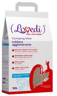 LOVEDI Lovedì Lettiera Agglomerante Talco 10L