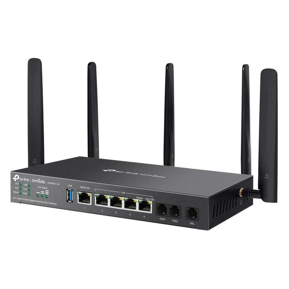 TP-Link Omada AX3000 Gigabit Desktop DSL Gateway DR3650V-4G (DR3650v-4G(EU))