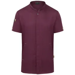 Herren Kochjacke "JM 36" - 48 - aubergine