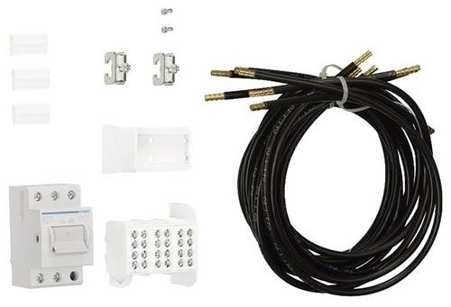 Hager ZY02PV ZY02PV Bestückungspaket universZ 10qmm PV Überschuss ZTP 750mm bis 32A Bestückungspaket Schwarz 3polig 1St.