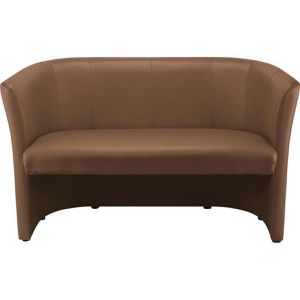Nowy-Styl Sofa CLUB DUO, 2-Sitzer, Kunstleder, braun