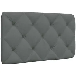vidaXL Kopfteil-Kissen Dunkelgrau 80 cm Stoff
