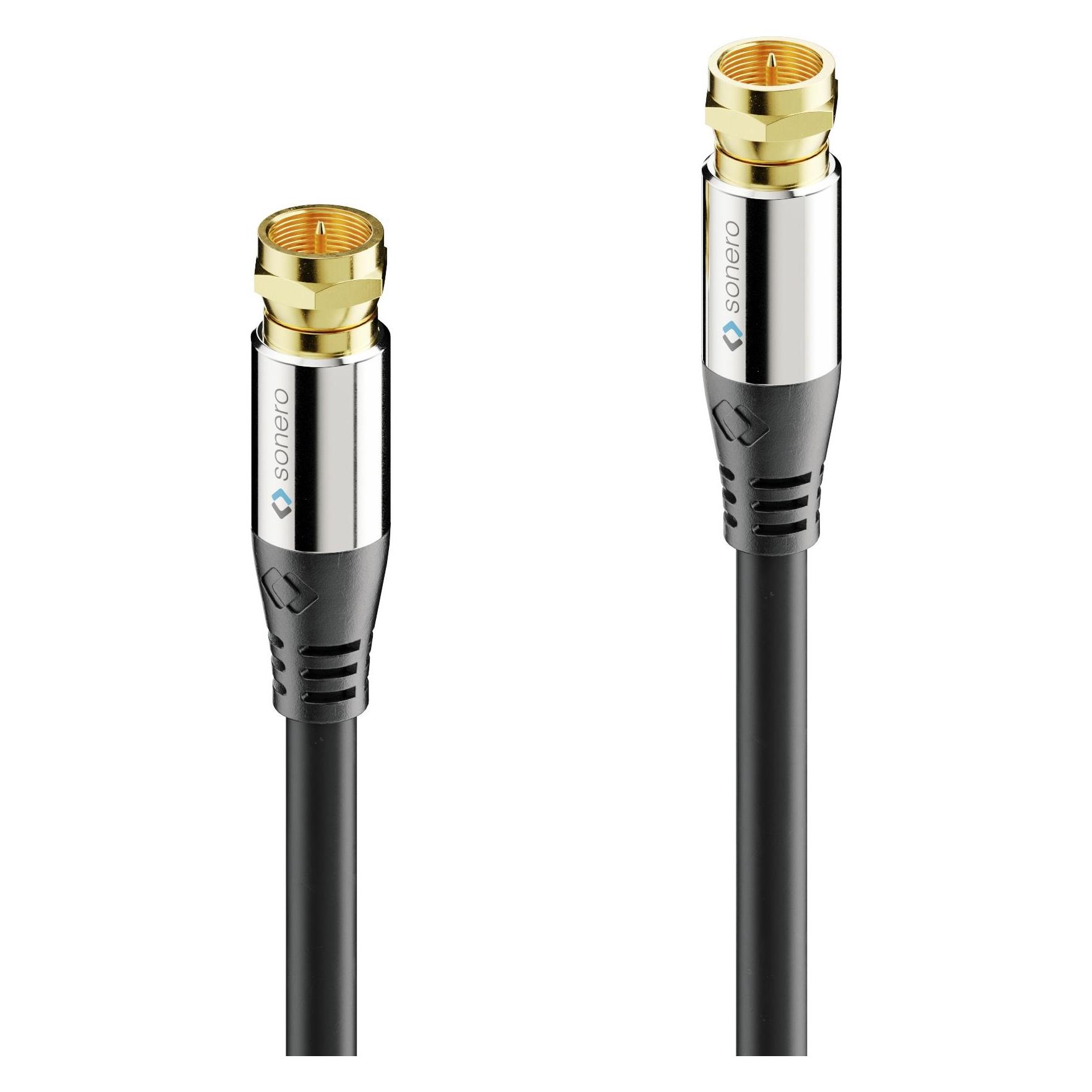 Purelink sonero Premium Sat Antennenkabel / Koaxialkabel, 7,50m, schwarz (SAT Kabel) (S-SC000-075)