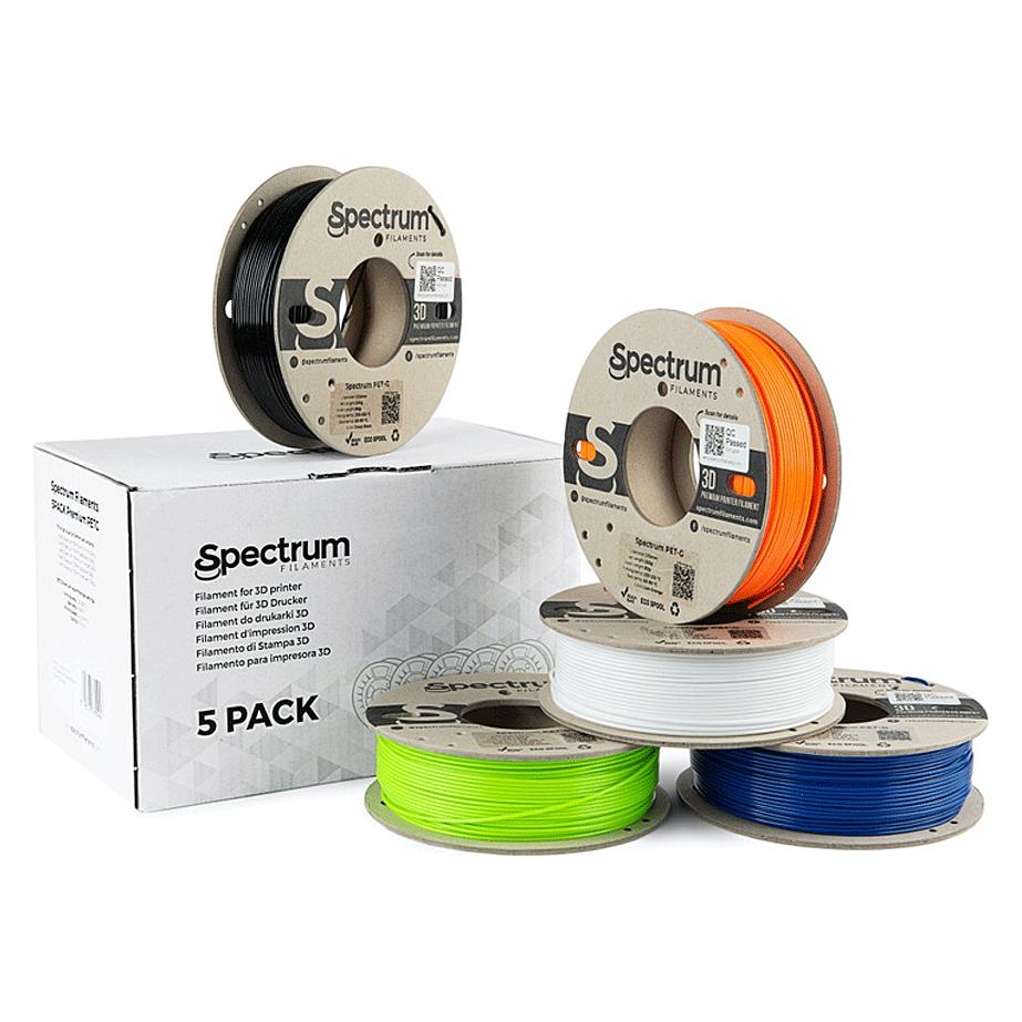 Spectrum Filament PETG 5 Pack 1.75mm (PETG, 1250 g, 1.75 mm) (25263555)