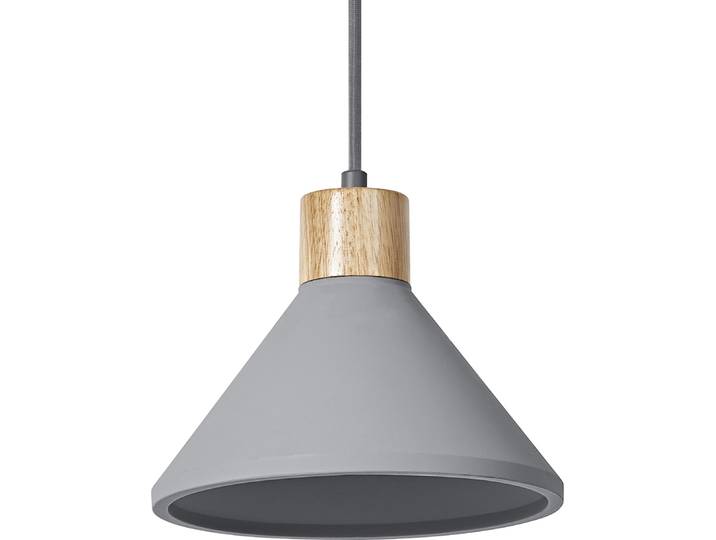 OSRAM DECOR Concrete Wood Beton-Hängeleuchte, 220 mm, in Dunkelgrau, mit Gehäuse aus Metall und Beton, für Beleuchtungen in Innenräumen, flexible Leuchtkörper-Wahl dank E27 Fassung