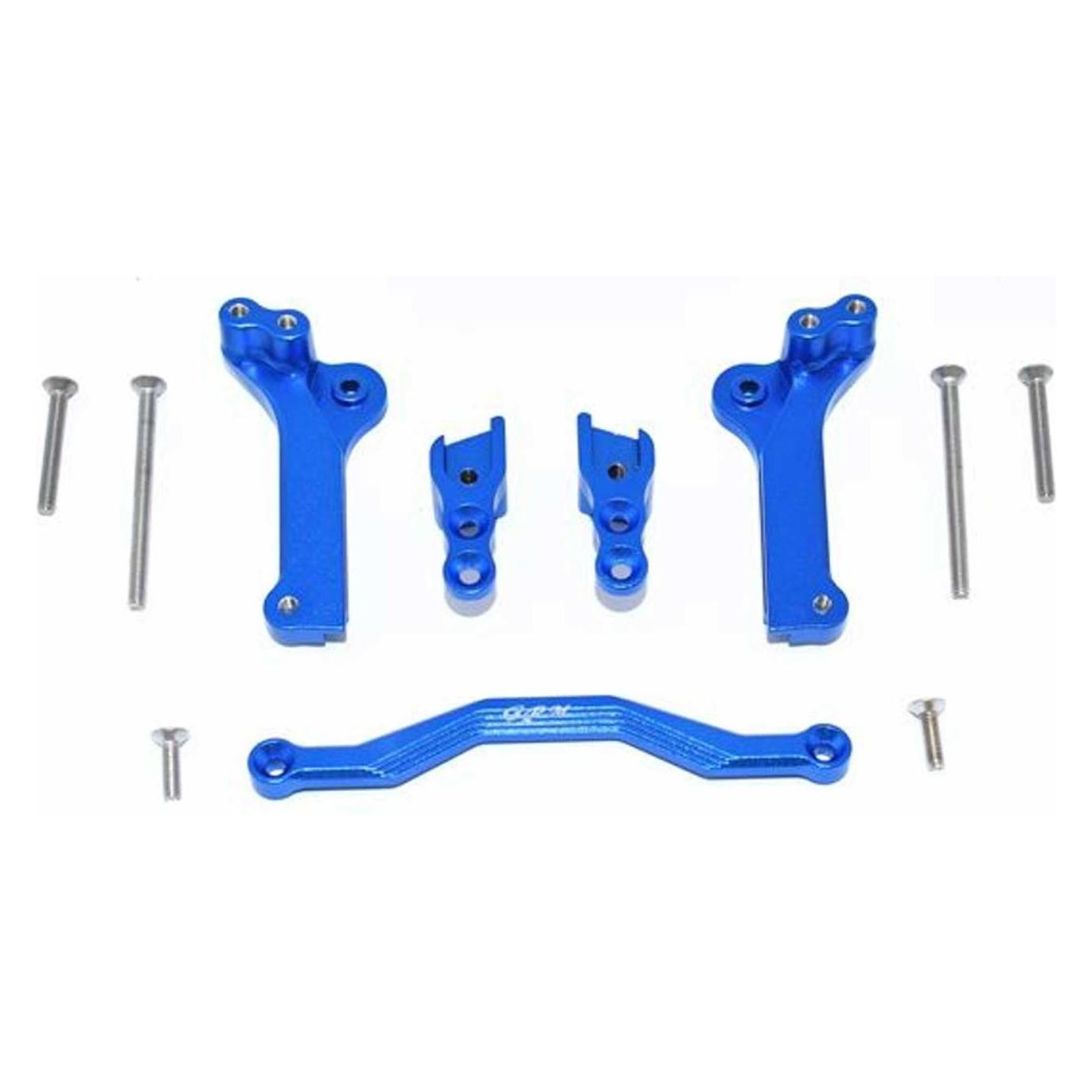 GPM Aluminium Stossdämpferbefestigung hinten blau TRX MAXX (GPMTXMS030B)
