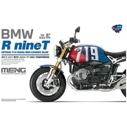 Meng-Model BMW R nineT Option 719 Mars Red/CosmicBlue (Pre-colored Edition)