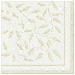 PAPSTAR 50 Servietten "ROYAL Collection" 1/4-Falz 40 cm x 40 cm champagner "Mediterran"