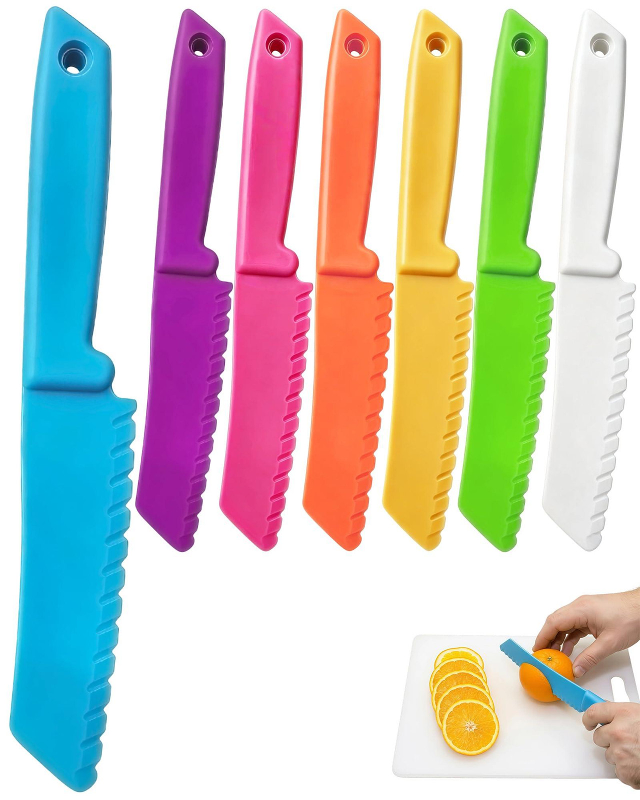 Dripio 7-delig kleurrijk kinderservies van kunststof, vaatwasmachinebestendig