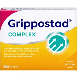 Grippostad Complex ASS/Pseudoephedrin mit Orangenaroma 500 mg/30 mg