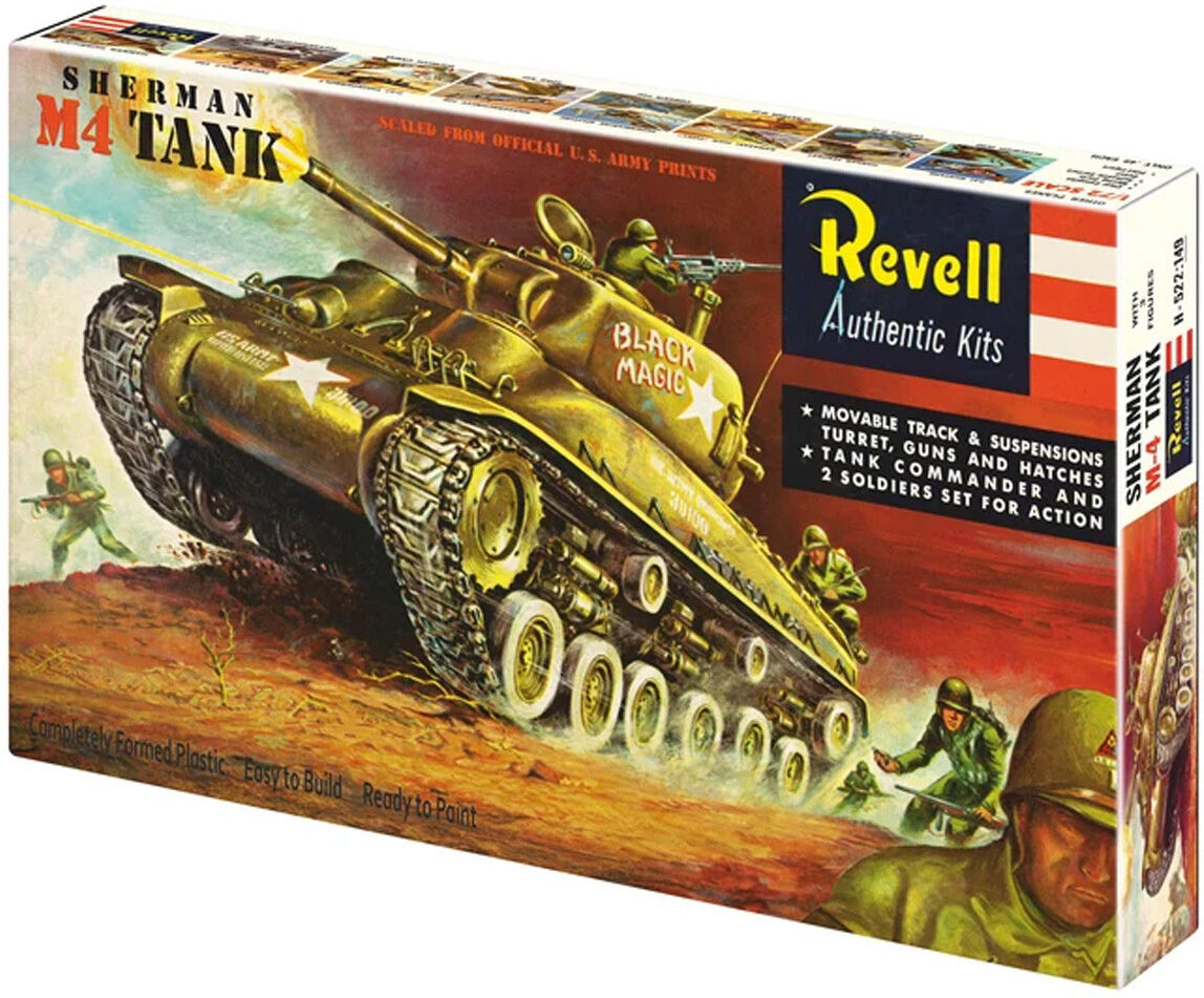 Revell Maquette Tank M4 Sherman 75 Years Plastic Modelbuilding Echelle 1:40 Level 4 - Revel