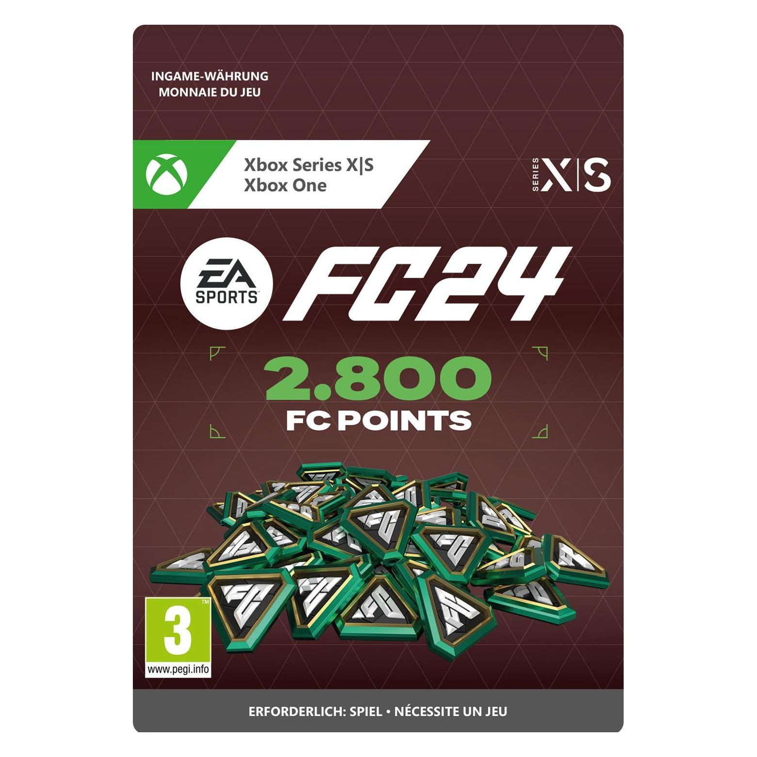 Microsoft Xbox EA SPORTS FC 24 2800 FC POINTS Download Code (7F6-00786)