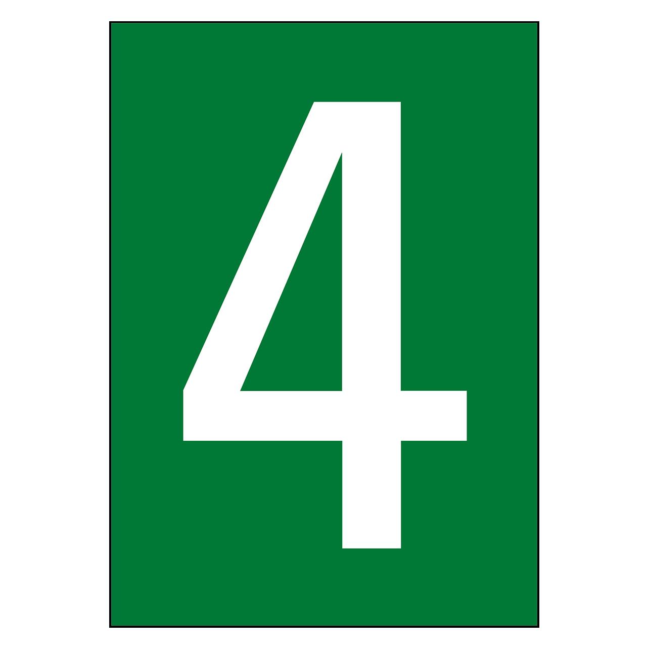 Brady A4-Etiketten mit Zahlen und Buchstaben (NL7541A4GR-4)
