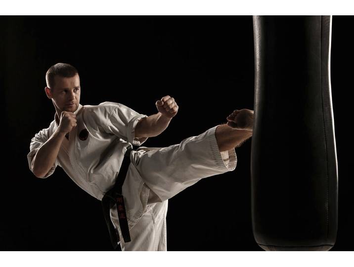 Fototapete PAPERMOON Karate , bunt, B:3,5m L:2,6m, Vlies, Tapeten, Fototapete