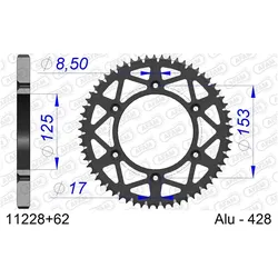 Afam, Motorrad Zubehör, 428 62 dents