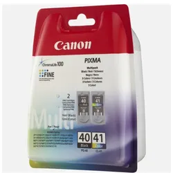 Canon PG-40 / CL-41 Schwarz Farbe Cyan Magenta Gelb Multi Pack 2er Pack