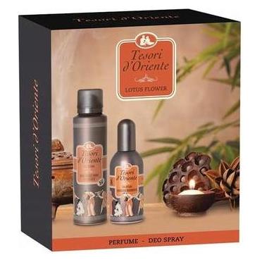 Tesori d'Oriente Fior Di Loto Lotos Set Deodorant und Parfüm in einer dekorativen Box (Parfum Set) (51070415)