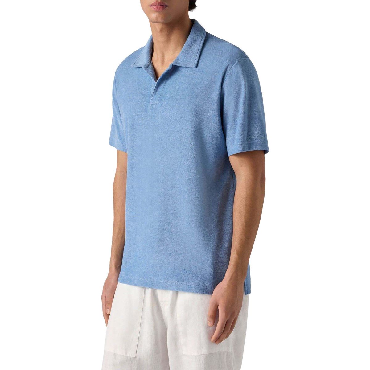 MC2 Saint Barth Jeremy MAN Jersey Terry Polo terry 33 dusty blue (00153L) XXL JER0001-00153L-XXL
