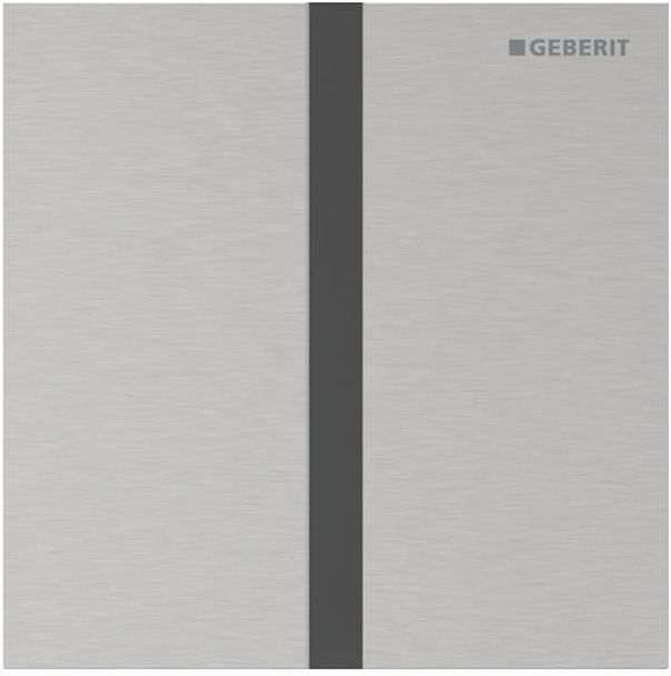Geberit Typ 40 Urinal-Steuerung 116227FW1 elektronisch, Square, gebürstet, easy-to-clean-beschichtet