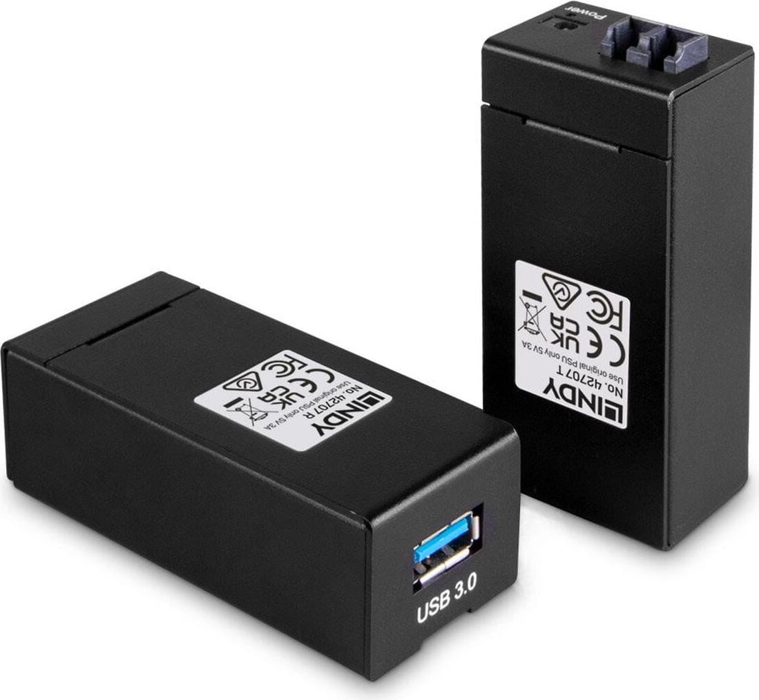 Lindy USB 3.1/3.0 verlengerkabel glasvezel/optisch 400 meter