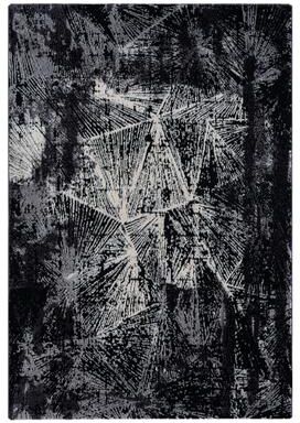 MDA Rugs Bergamo Collection Black/Gray/Cream Abstract Geometric Area Rug
