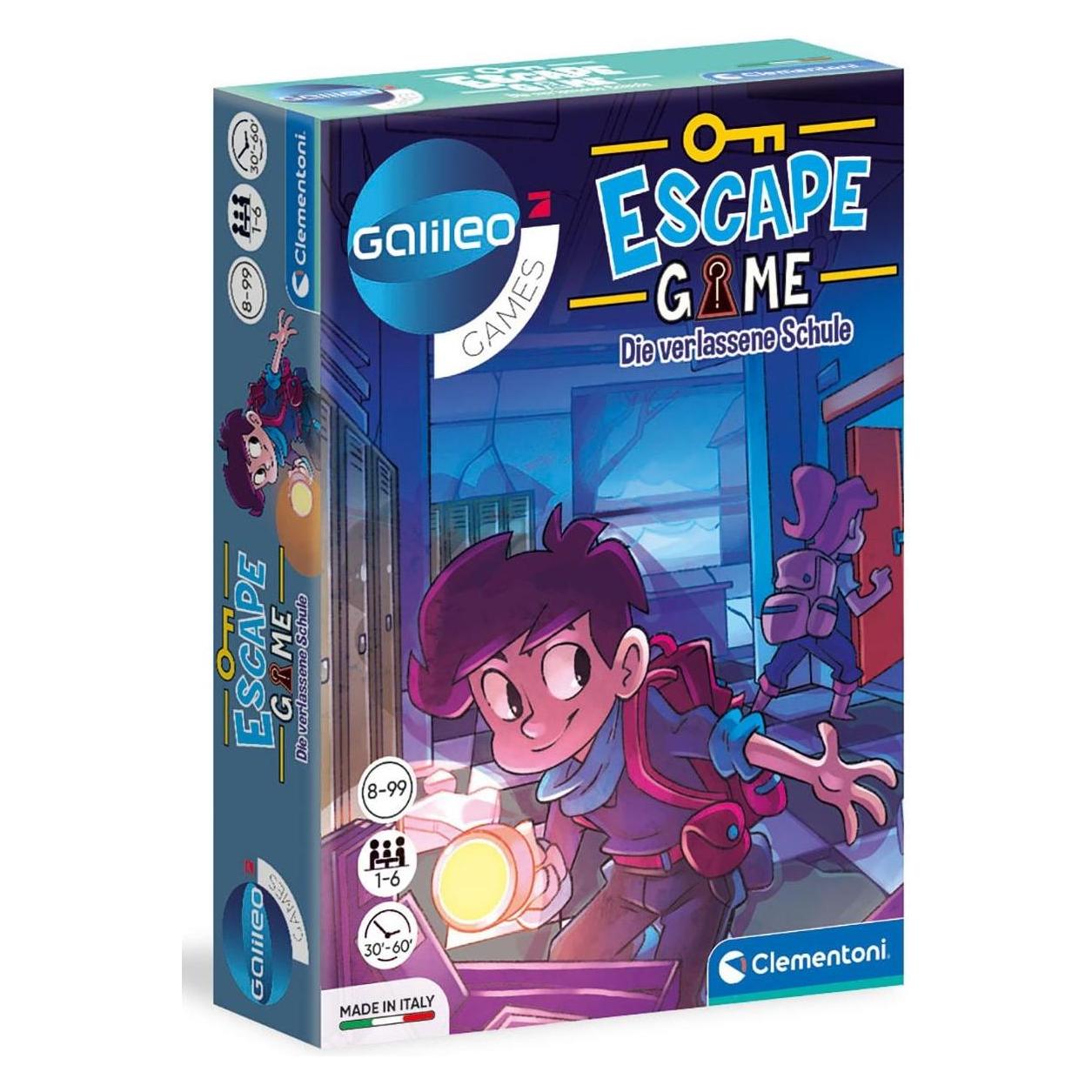 Clementoni Galileo Escape Die verlassene Schule (Deutsch, 1 - 6 Spieler) (59228)