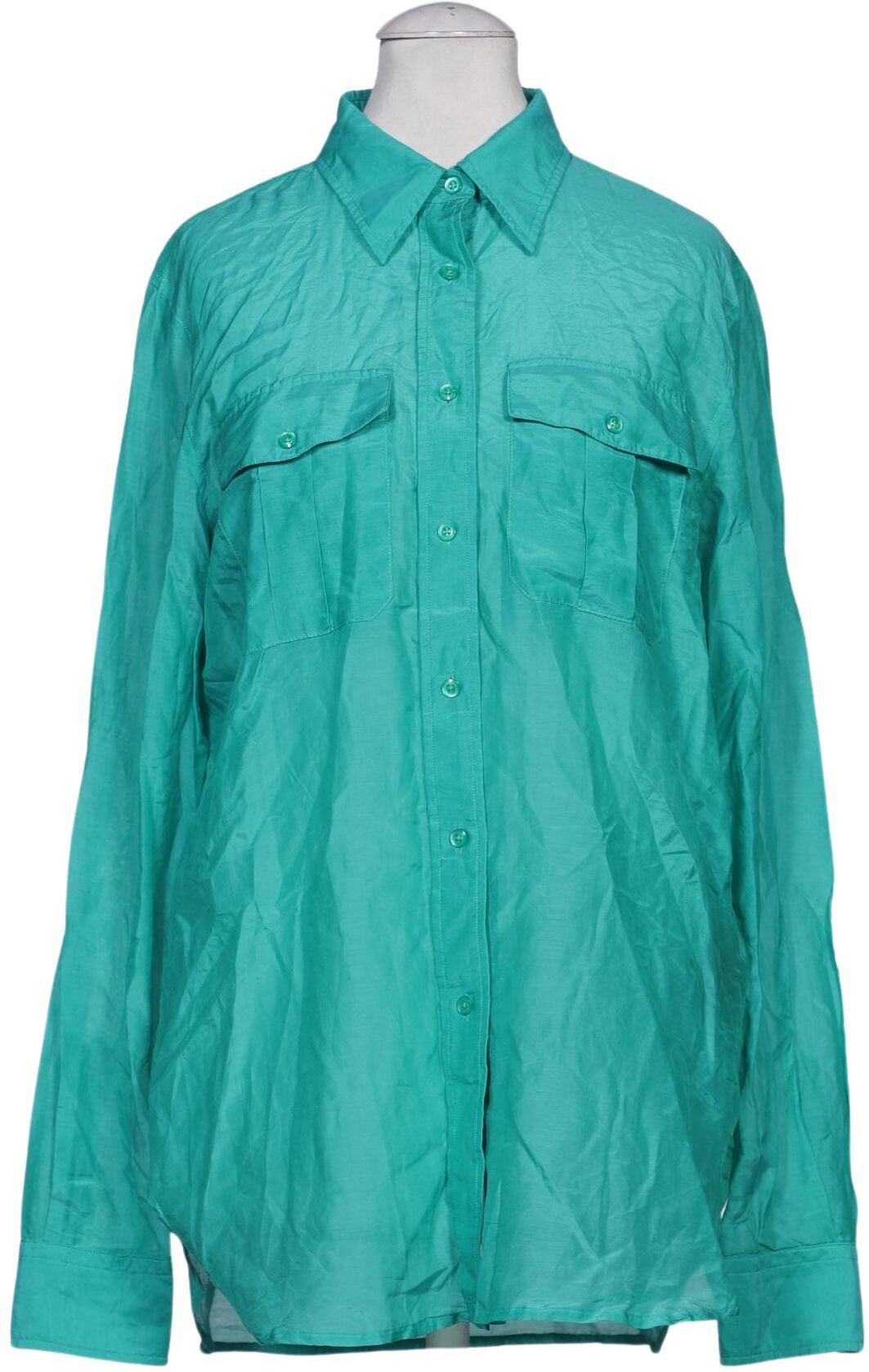 Lauren Ralph Lauren Damen Bluse, Türkis, Gr. S, Seide / Baumwolle - Second Hand