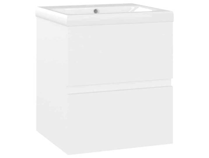 NOUVEAU Armoire d'évier avec lavabo intégré Blanc Aggloméré - VIDAXL - Meuble-lavabo &1_28009