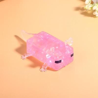 JoyToys Cute Axolotl Stress Toy Moldable Sensory Fidget For Stress Relief & Creative Fun pink