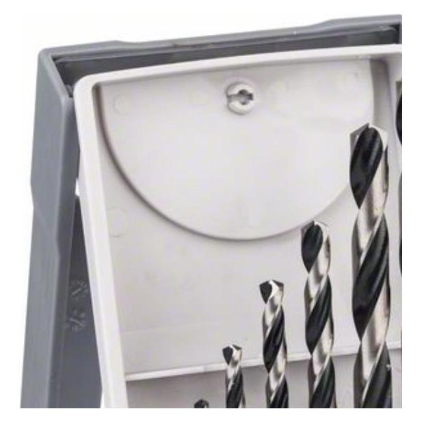 Bosch Professional Zubehör HSS-Spiralbohrer-Set, PointTeQ, 7-tlg., Mini-X-Line, 2-8 mm (2608577347)