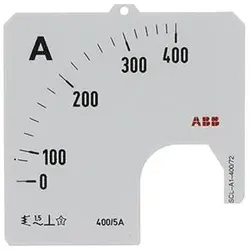ABB SCL-A1-400/72 Amperemeter Skale Stromwandleranschluss 400/5A 2CSG112279R5011 SCLA140072