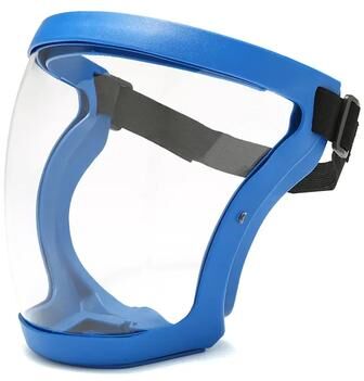 Perfect Picks Market ClearGuard Full Face Safety Shield Mask With Anti Fog Eye Protection bule
