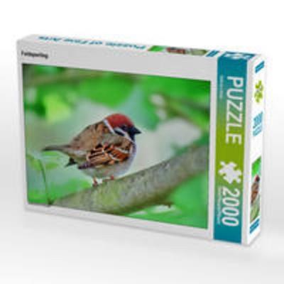 CALVENDO Puzzle Feldsperling 2000 Teile Puzzle quer | 2000 Teile Lege-Größe 90 × 67 cm Foto-Puzzle für glückliche Stunden
