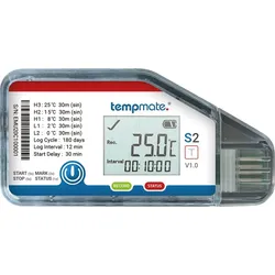 TEMPMATE S2H-000 - Einweg-Datenlogger, TEMPMATE.®-S2TH, IP52