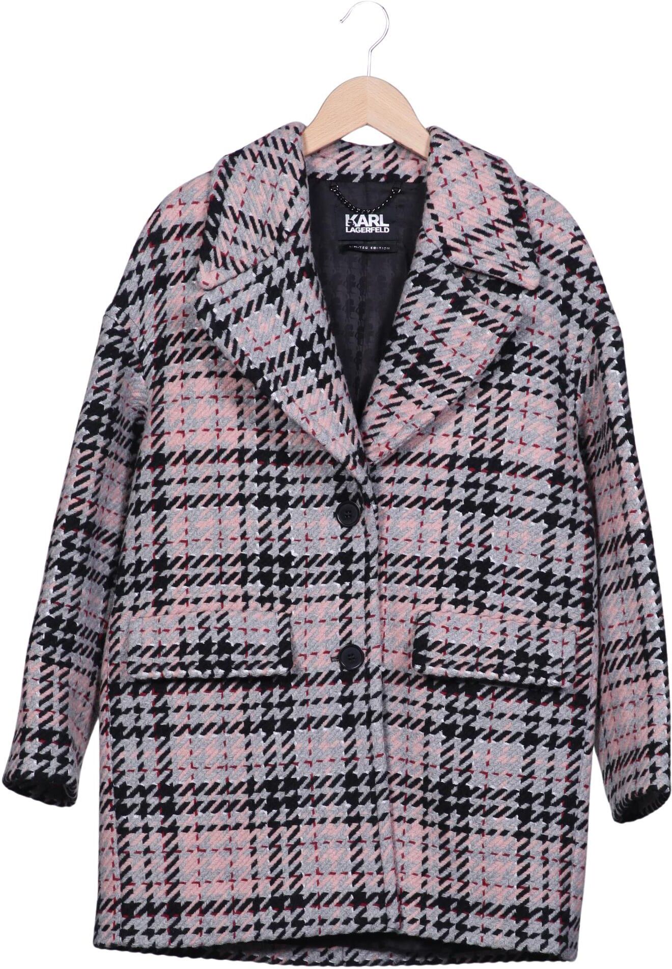 Karl by Karl Lagerfeld Damen Mantel, Mehrfarbig, Gr. EU 34, Synthetik / Wolle / Viskose - Second Hand