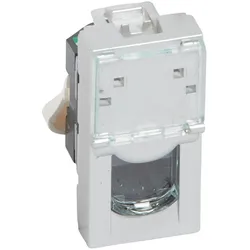 Legrand 079451 Mosaic Datendose Cat5e UTP 1-modulig Alu